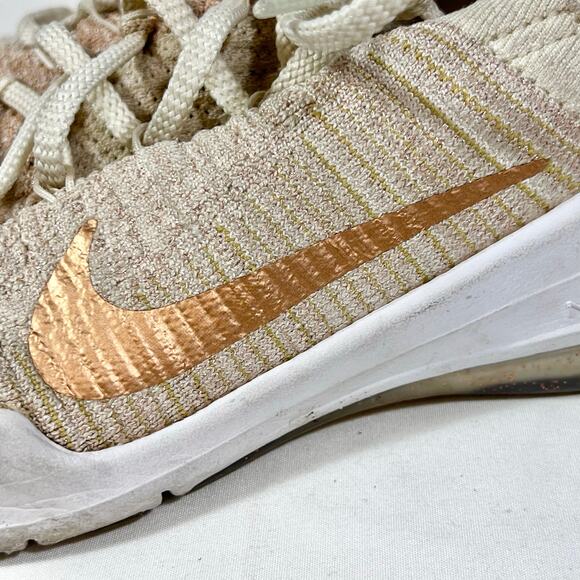 Nike Nike Air Zoom Fearless Flyknit 2 Beige Training Shoes Size 6 Womens Used - Picture 12 of 15